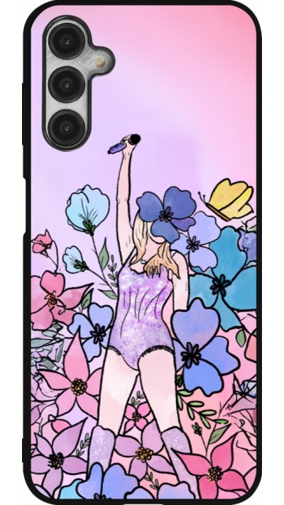 Samsung Galaxy A14 5G Case Hülle - Silikon schwarz Taylor Swift Sketch - Pink