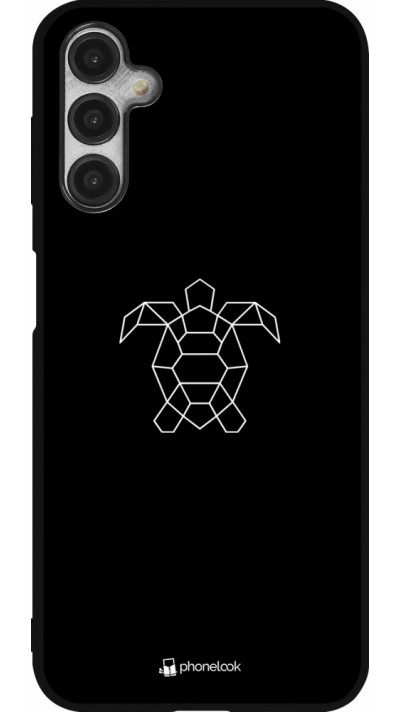 Samsung Galaxy A14 5G Case Hülle - Silikon schwarz Turtles lines on black Samsung Galaxy A14 5G Case Hülle - Silikon schwarz Turtles lines on black