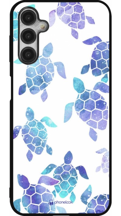 Samsung Galaxy A14 5G Case Hülle - Silikon schwarz Turtles pattern watercolor Samsung Galaxy A14 5G Case Hülle - Silikon schwarz Turtles pattern watercolor