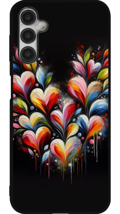Samsung Galaxy A14 5G Case Hülle - Silikon schwarz Valentin 2024 Schwarzes Herz Abstrakt Samsung Galaxy A14 5G Case Hülle - Silikon schwarz Valentin 2024 Schwarzes Herz Abstrakt