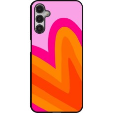 Samsung Galaxy A14 5G Case Hülle - Silikon schwarz Valentine 2024 heart gradient