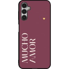 Samsung Galaxy A14 5G Case Hülle - Silikon schwarz Valentine 2024 mucho amor rosado