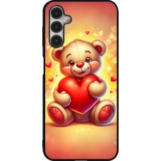 Samsung Galaxy A14 5G Case Hülle - Silikon schwarz Valentin 2024 Teddy Liebe