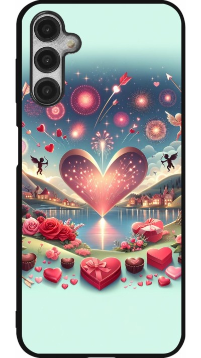 Samsung Galaxy A14 5G Case Hülle - Silikon schwarz Valentin 2025 Schick