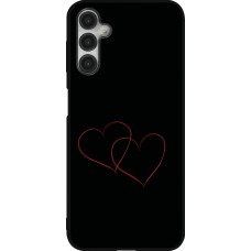 Samsung Galaxy A14 5G Case Hülle - Silikon schwarz Valentine 2023 attached heart