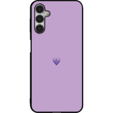 Samsung Galaxy A14 5G Case Hülle - Silikon schwarz Valentine 2023 purpule single heart