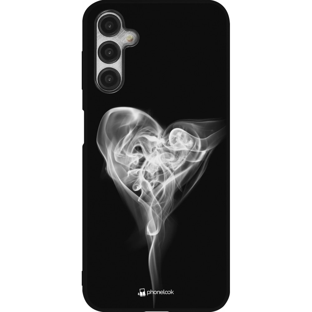 Samsung Galaxy A14 5G Case Hülle - Silikon schwarz Valentine 2022 Black Smoke