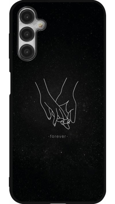 Samsung Galaxy A14 5G Case Hülle - Silikon schwarz Valentine 2023 hands forever