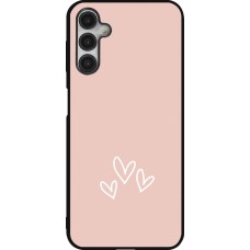 Samsung Galaxy A14 5G Case Hülle - Silikon schwarz Valentine 2023 three minimalist hearts