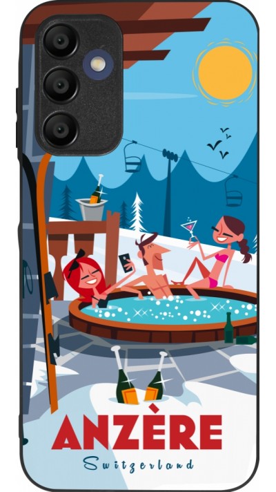 Samsung Galaxy A15 Case Hülle - Silikon schwarz Anzère Mountain Jacuzzi