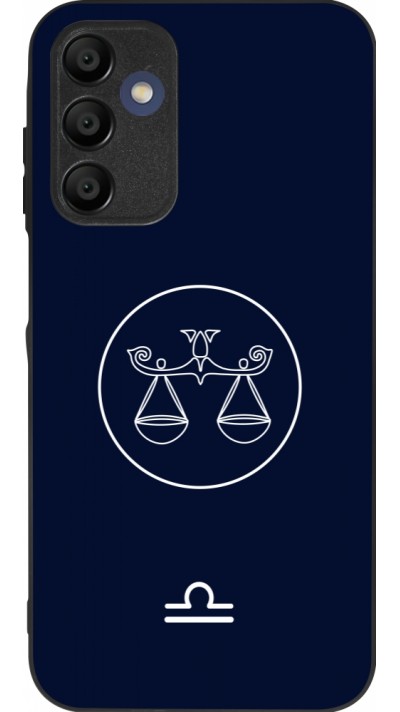 Samsung Galaxy A15 Case Hülle - Silikon schwarz Astrologie Waage