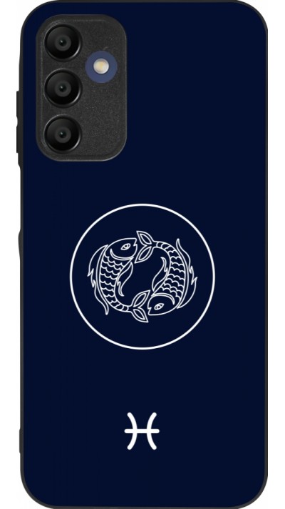 Samsung Galaxy A15 Case Hülle - Silikon schwarz Astrologie Fische