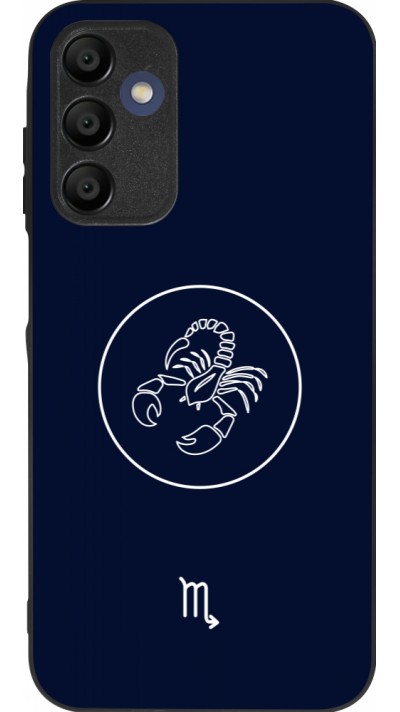Samsung Galaxy A15 Case Hülle - Silikon schwarz Astrologie Skorpion