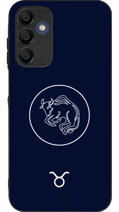 Samsung Galaxy A15 Case Hülle - Silikon schwarz Astrologie Stier