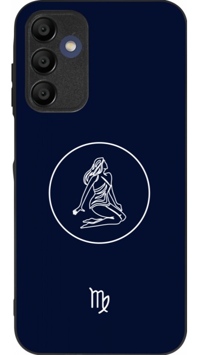 Samsung Galaxy A15 Case Hülle - Silikon schwarz Astrologie Jungfrau