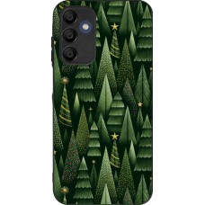 Samsung Galaxy A15 Case Hülle - Silikon schwarz Christmas 25 Pattern Xmas Tree