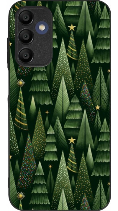 Samsung Galaxy A15 Case Hülle - Silikon schwarz Christmas 25 Pattern Xmas Tree