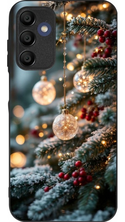 Samsung Galaxy A15 Case Hülle - Silikon schwarz Christmas 25 Xmas Decorated Tree