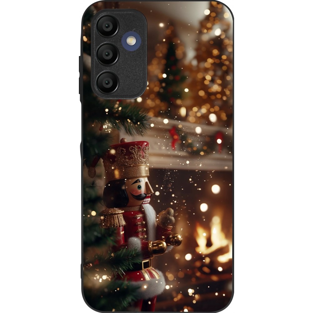 Samsung Galaxy A15 Case Hülle - Silikon schwarz Christmas 25 Xmas Nutcracker