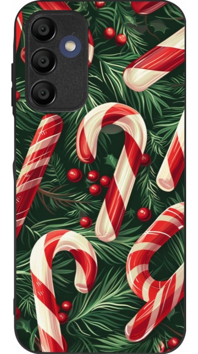 Samsung Galaxy A15 Case Hülle - Silikon schwarz Christmas 25 Xmas Stick