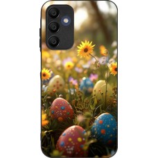 Samsung Galaxy A15 Case Hülle - Silikon schwarz Easter 2026 Decorated eggs