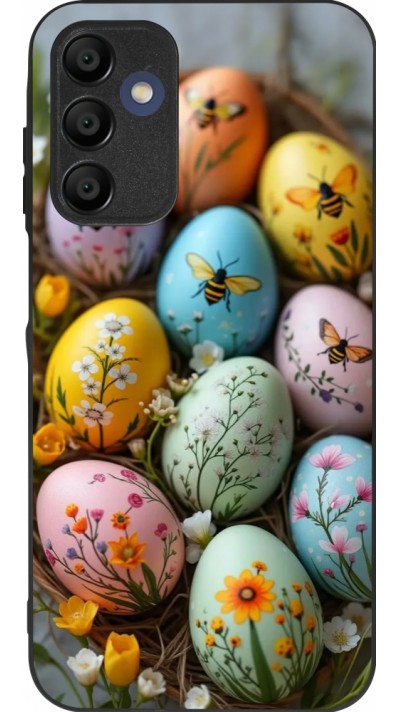 Samsung Galaxy A15 Case Hülle - Silikon schwarz Easter 2026 Eggs with bees