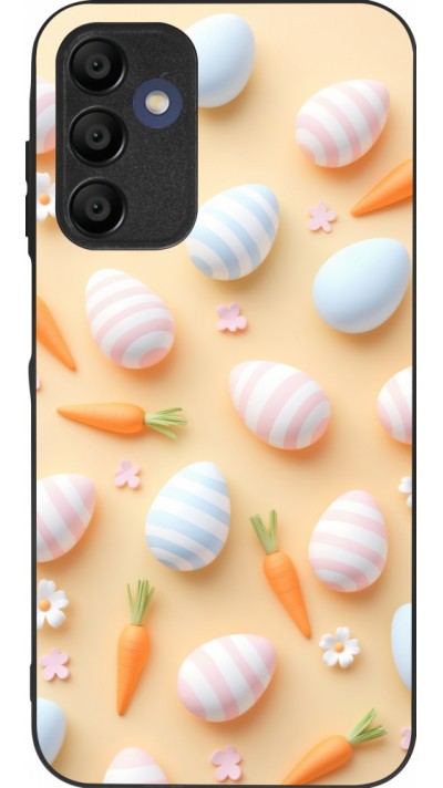 Samsung Galaxy A15 Case Hülle - Silikon schwarz Easter 2026 Pattern Easter