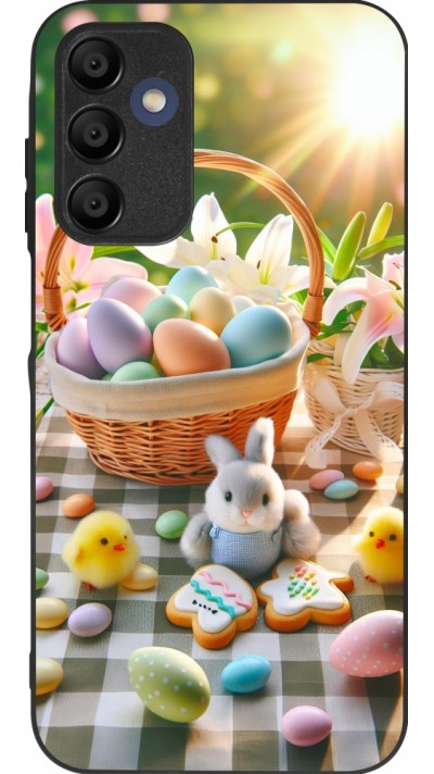 Samsung Galaxy A15 Case Hülle - Silikon schwarz Ostern 2025 Osterkorb