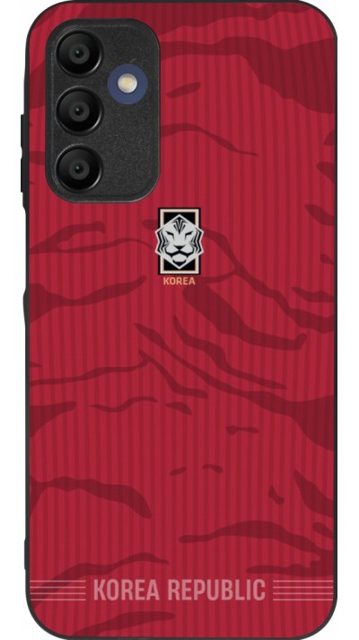 Samsung Galaxy A15 Case Hülle - Silikon schwarz Südkorea 2026 personalisierbares Fussballtrikot