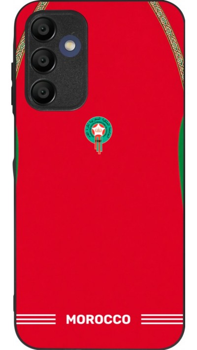 Samsung Galaxy A15 Case Hülle - Silikon schwarz Marokko 2026 personalisierbares Fussballtrikot