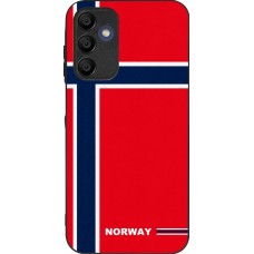 Samsung Galaxy A15 Case Hülle - Silikon schwarz Norwegen 2026 personalisierbares Fussballtrikot