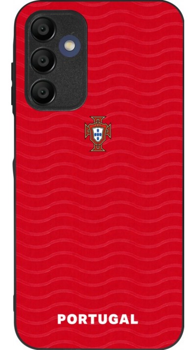 Samsung Galaxy A15 Case Hülle - Silikon schwarz Portugal 2026 personalisierbares Fussballtrikot