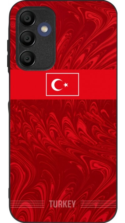 Samsung Galaxy A15 Case Hülle - Silikon schwarz Türkei 2026 personalisierbares Fussballtrikot