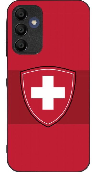 Samsung Galaxy A15 Case Hülle - Silikon schwarz Hockey World Championship Ecusson Suisse