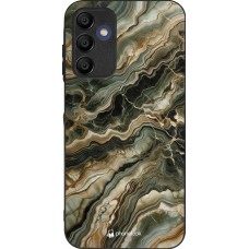 Samsung Galaxy A15 Case Hülle - Silikon schwarz Oliv Marmor