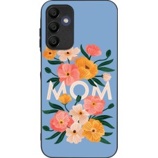 Coque Samsung Galaxy A15 - Silicone rigide noir Mom 2026 Flowers