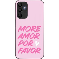 Samsung Galaxy A15 Case Hülle - Silikon schwarz More amor porfavor
