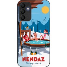 Samsung Galaxy A15 Case Hülle - Silikon schwarz Nendaz Mountain Jacuzzi
