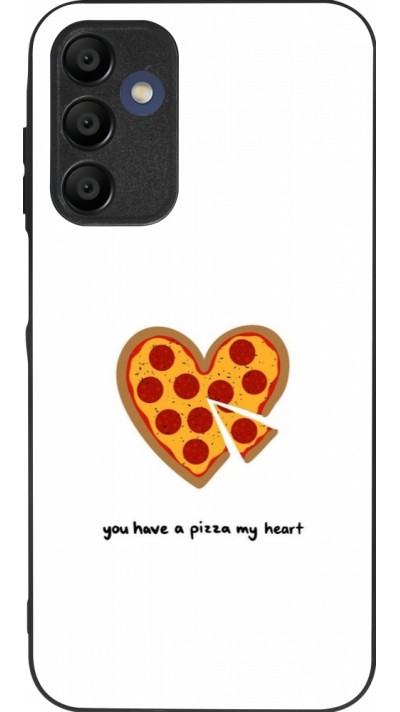 Samsung Galaxy A15 Case Hülle - Silikon schwarz Saint Valentines Day 26 You have my pizza heart