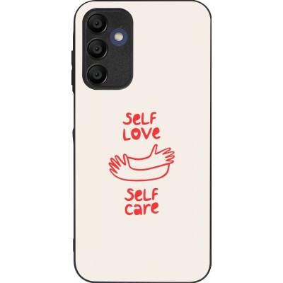 Samsung Galaxy A15 Case Hülle - Silikon schwarz Saint Valentines Day 26 Self love self care