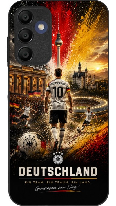 Samsung Galaxy A15 Case Hülle - Silikon schwarz Fussball Deutschland splash 2026