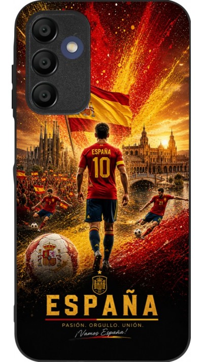 Samsung Galaxy A15 Case Hülle - Silikon schwarz Fussball Espanien splash 2026