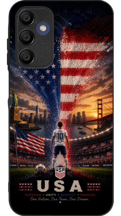 Samsung Galaxy A15 Case Hülle - Silikon schwarz Fussball Vereinigten Staaten splash 2026