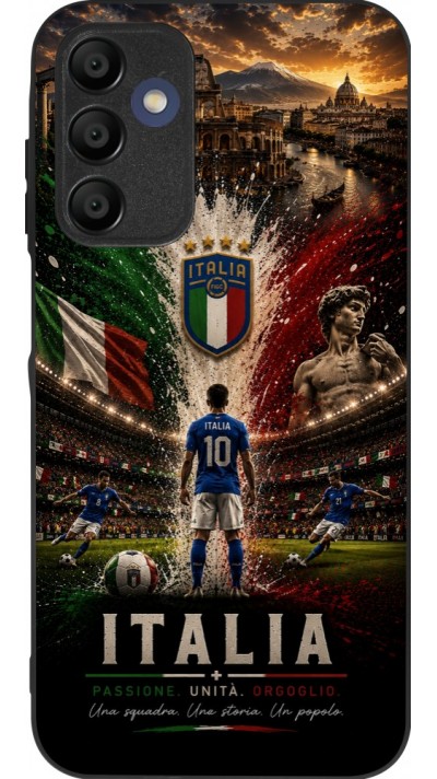 Samsung Galaxy A15 Case Hülle - Silikon schwarz Fussball Italien splash 2026