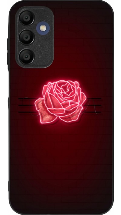 Samsung Galaxy A15 Case Hülle - Silikon schwarz Spring 23 neon rose
