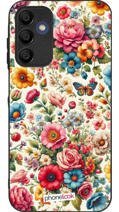 Samsung Galaxy A15 Case Hülle - Silikon schwarz Spring 25 fruehling bluetend