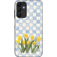 Samsung Galaxy A15 Case Hülle - Silikon schwarz Blue vichy tulips 2026