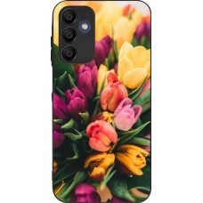 Samsung Galaxy A15 Case Hülle - Silikon schwarz Bouquet of tulips 2026