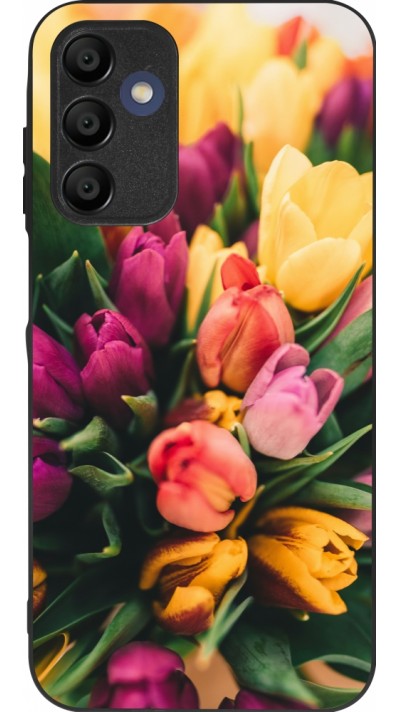 Samsung Galaxy A15 Case Hülle - Silikon schwarz Bouquet of tulips 2026
