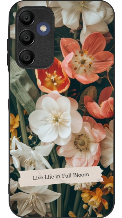 Samsung Galaxy A15 Case Hülle - Silikon schwarz Full Bloom 2026